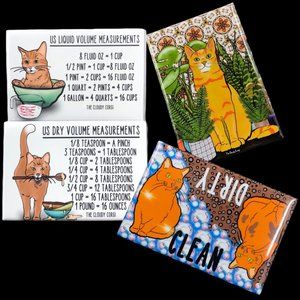 Orange Cat Kitchen Magnet Gift Set and Home Decor